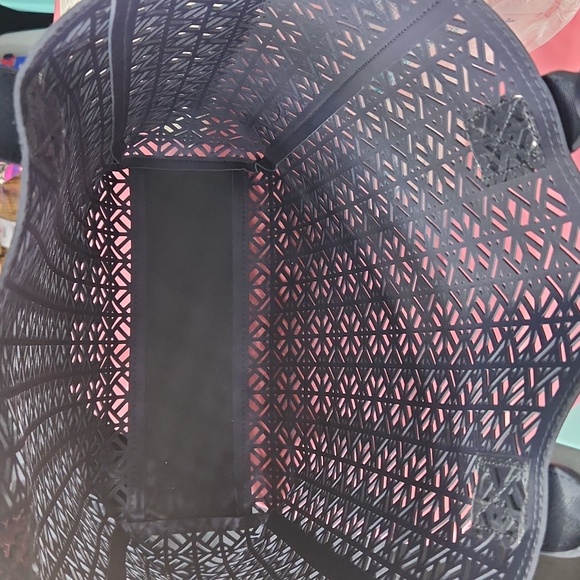 Tory Burch Perforated Navy Lace Weekender Tote Bag NWT - Picture 6 of 8